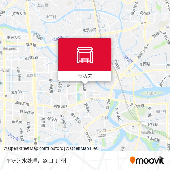 平洲污水处理厂路口地图