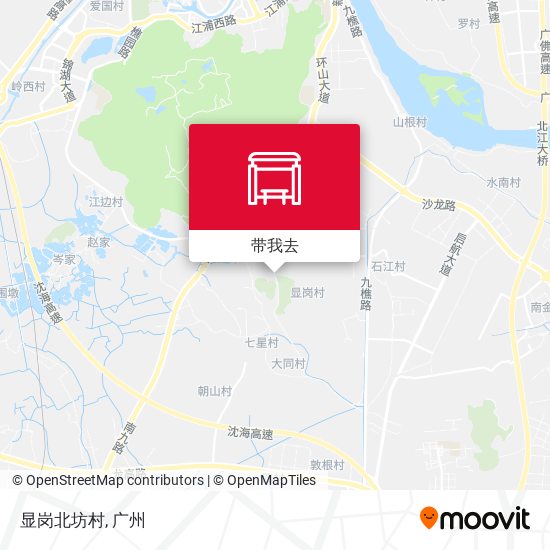 显岗北坊村地图