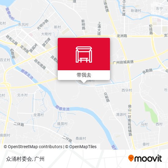 众涌村委会地图