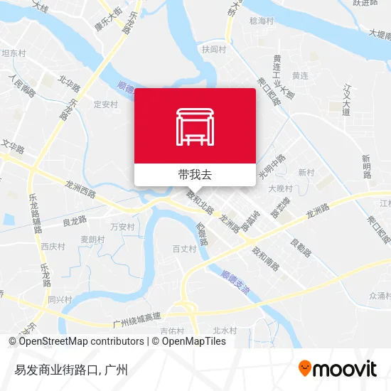 易发商业街路口地图