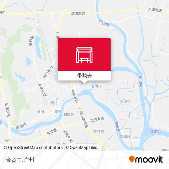 金贤中地图