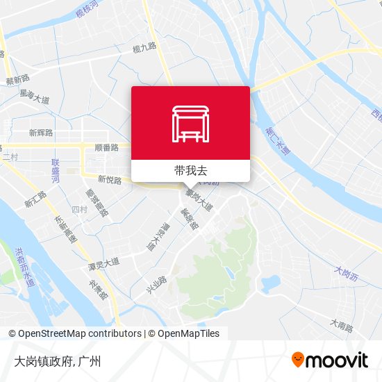 大岗镇政府地图