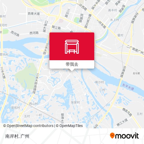 南岸村地图