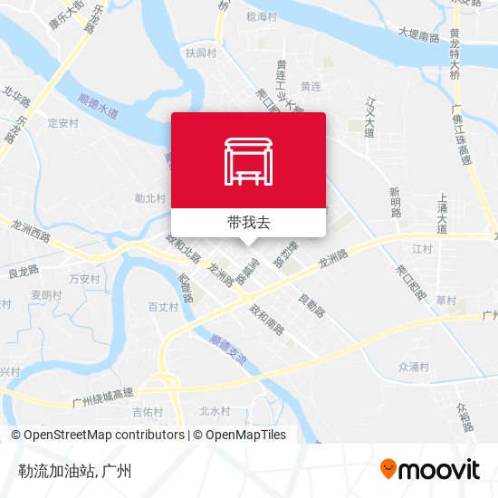勒流加油站地图
