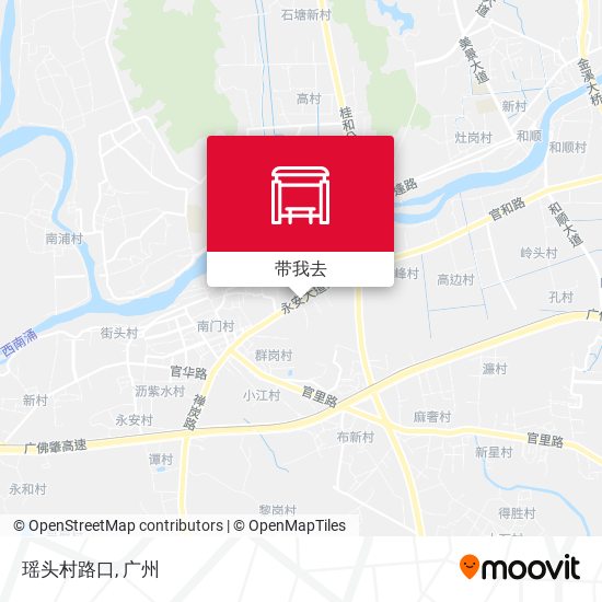 瑶头村路口地图