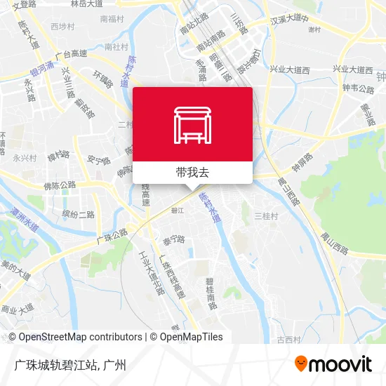 广珠城轨碧江站地图