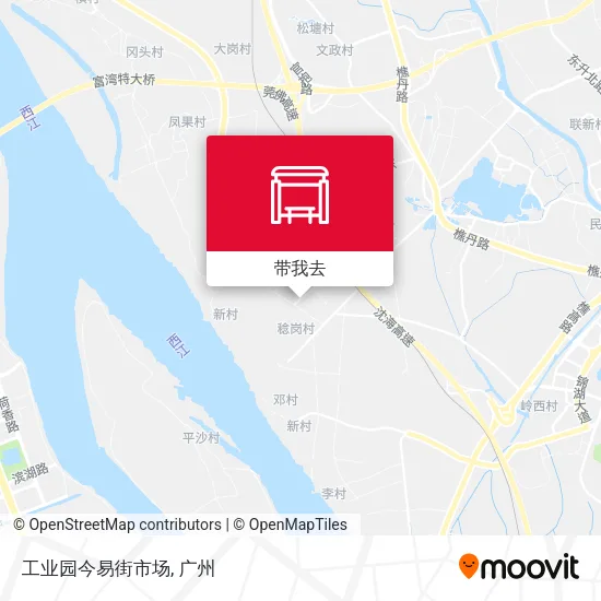 工业园今易街市场地图