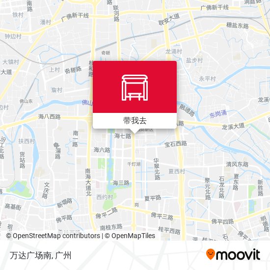 万达广场南地图