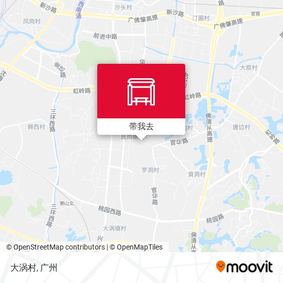 大涡村地图