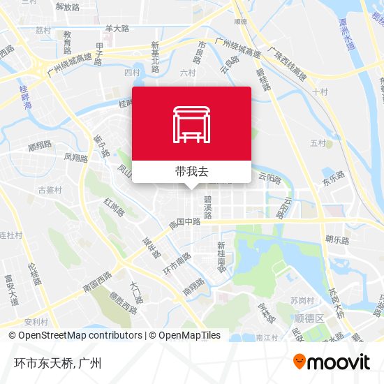 环市东天桥地图