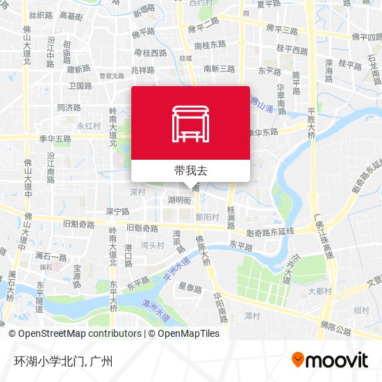 环湖小学北门地图