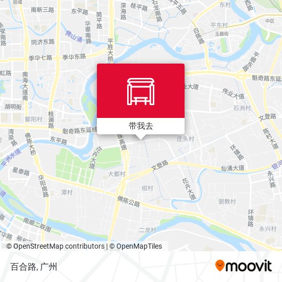 百合路地图