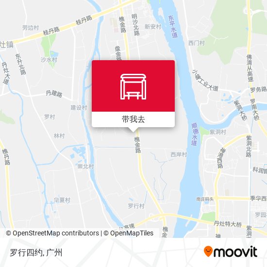 罗行四约地图