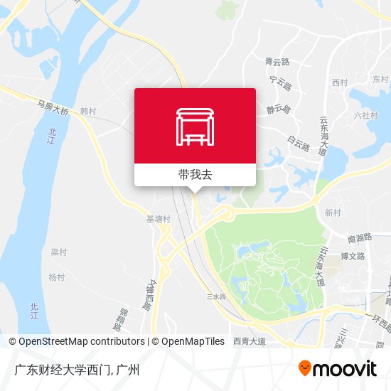 广东财经大学西门地图