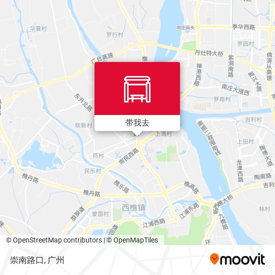 崇南路口地图