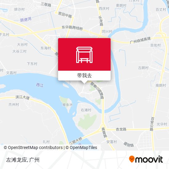 左滩龙应地图