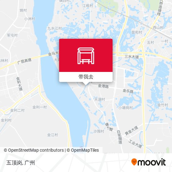 五顶岗地图