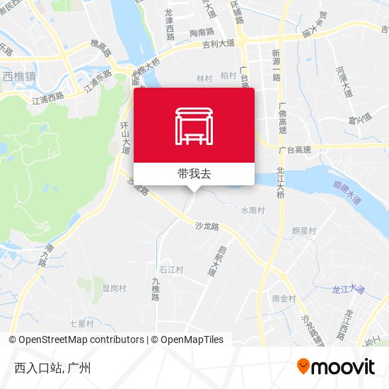 西入口站地图
