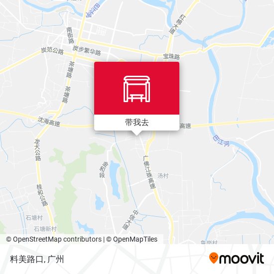 料美路口地图