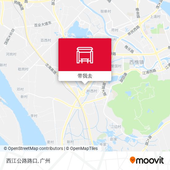 西江公路路口地图