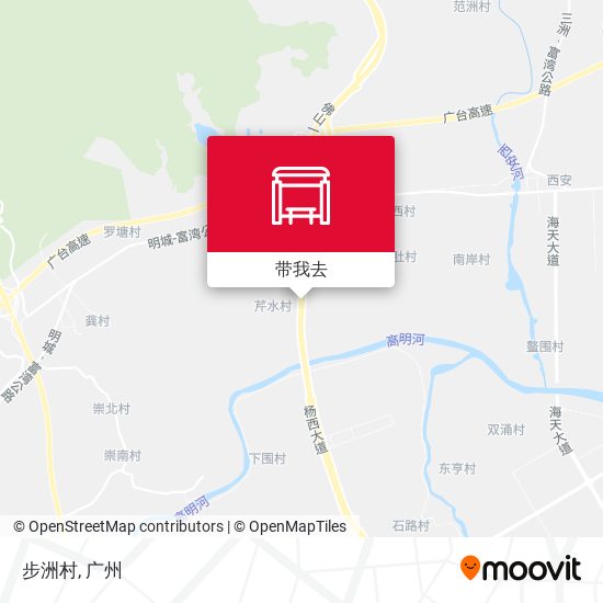 步洲村地图