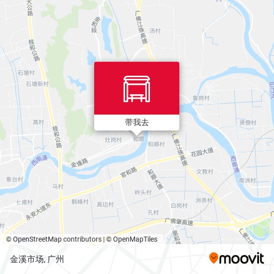金溪市场地图
