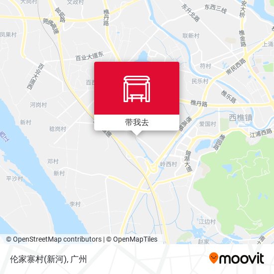 伦家寨村(新河)地图