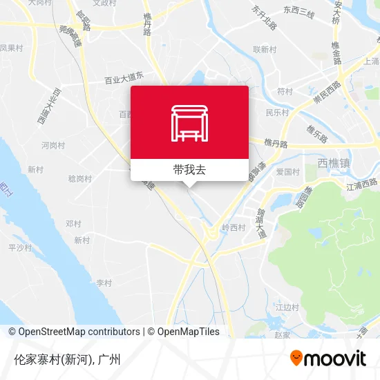 伦家寨村(新河)地图