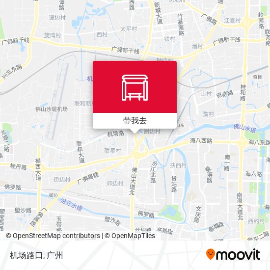 机场路口地图