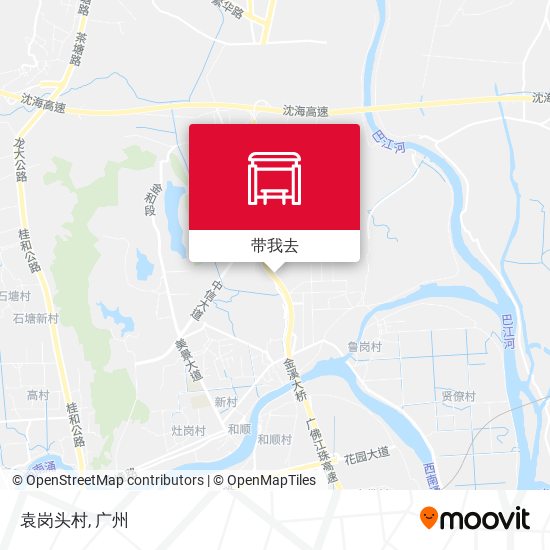 袁岗头村地图