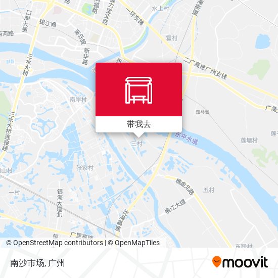 南沙市场地图