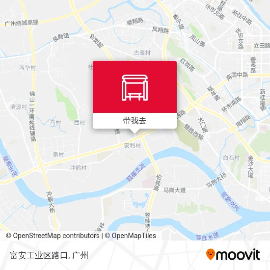 富安工业区路口地图