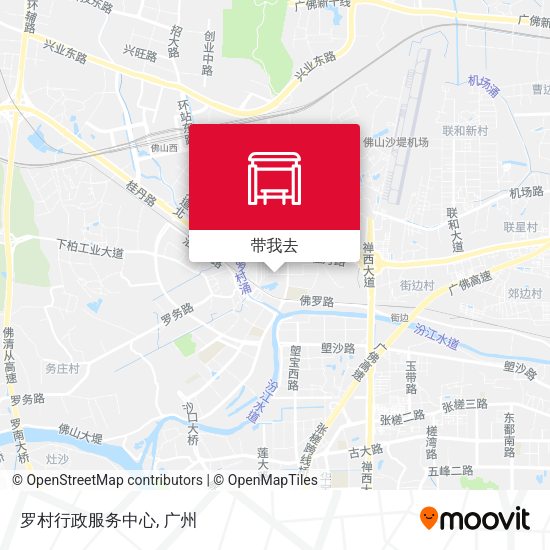 罗村行政服务中心地图