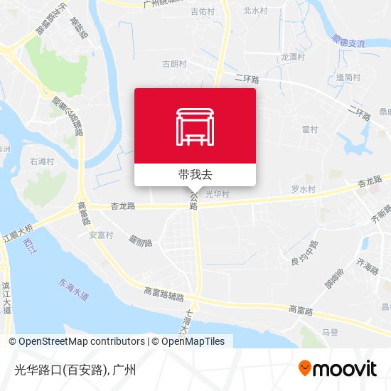 光华路口(百安路)地图