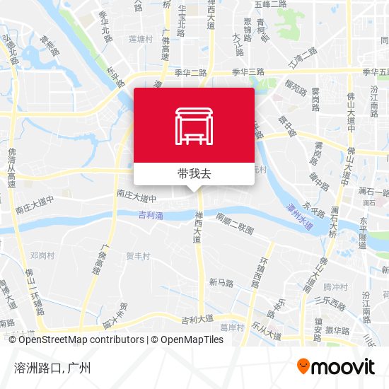 溶洲路口地图