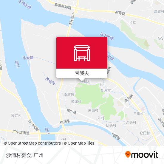 沙浦村委会地图