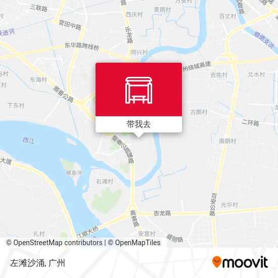 左滩沙涌地图