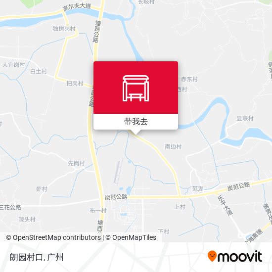 朗园村口地图