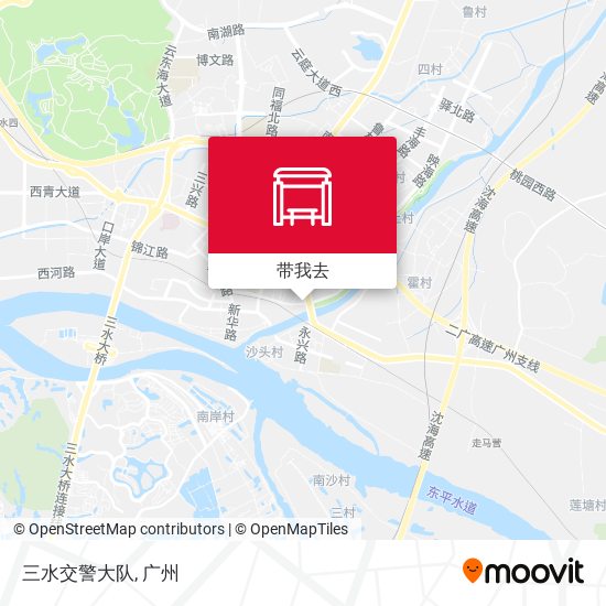 三水交警大队地图