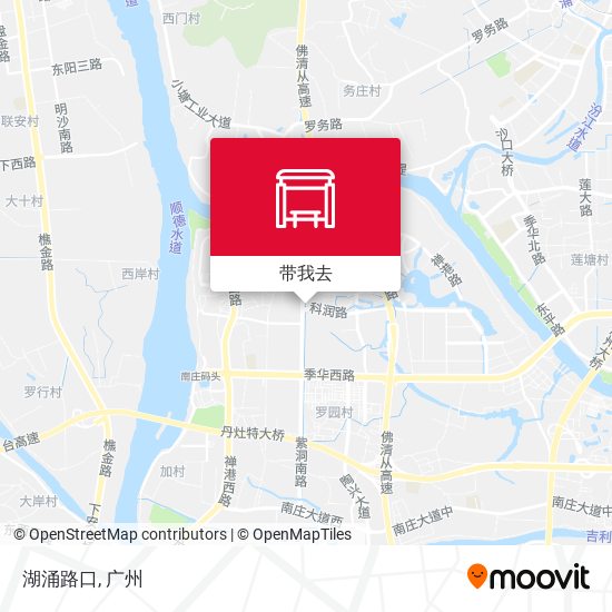 湖涌路口地图