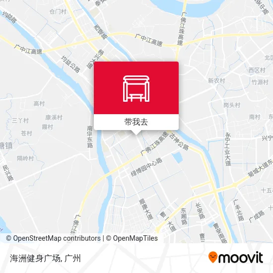 海洲健身广场地图