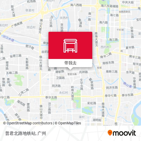 普君北路地铁站地图