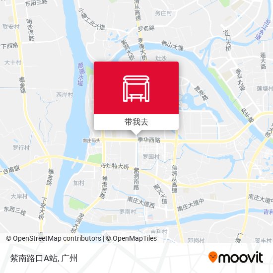 紫南路口A站地图