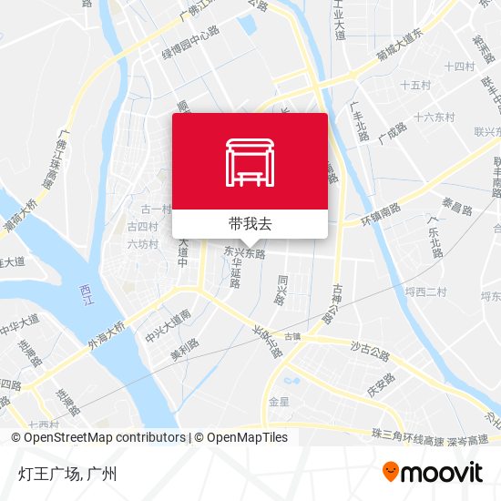 灯王广场地图