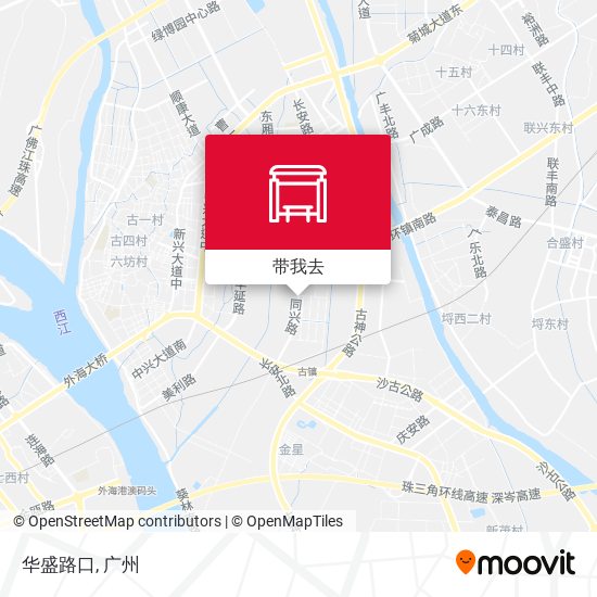 华盛路口地图