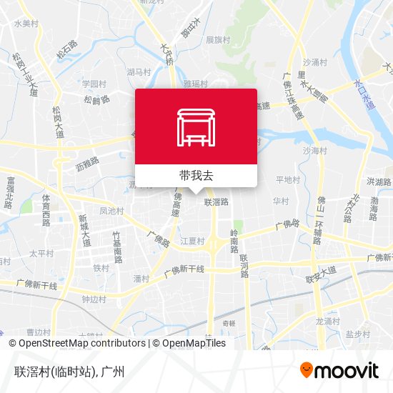 联滘村(临时站)地图