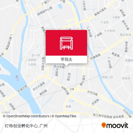 灯饰创业孵化中心地图