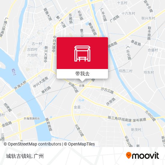 城轨古镇站地图