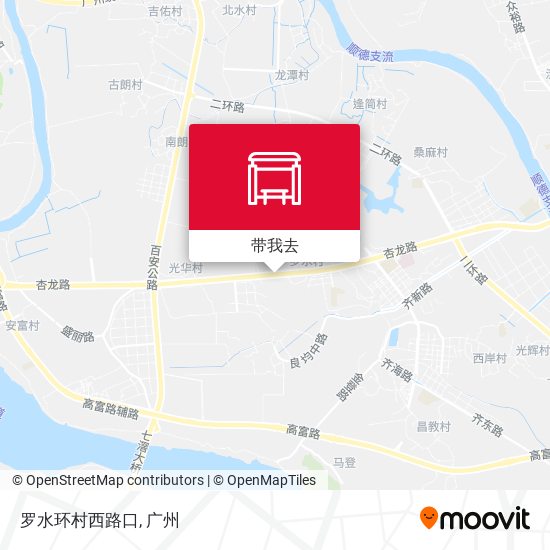 罗水环村西路口地图