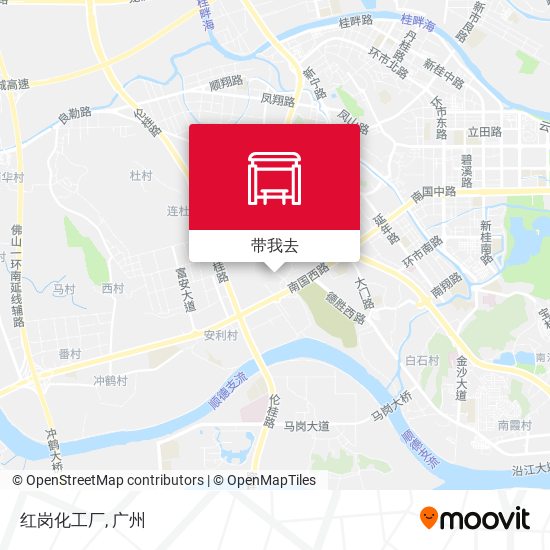 红岗化工厂地图